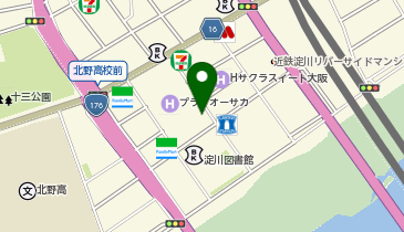 [EV]プラザオーサカの地図画像