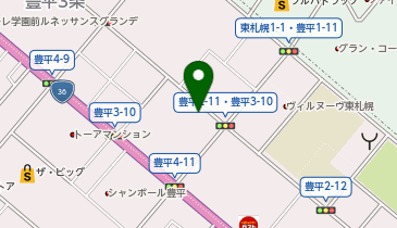[EV]豊平ひまわりの地図画像