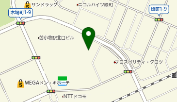 [EV]マルハン苫小牧駅前店の地図画像