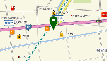 [EV]ココス福井開発店の地図画像