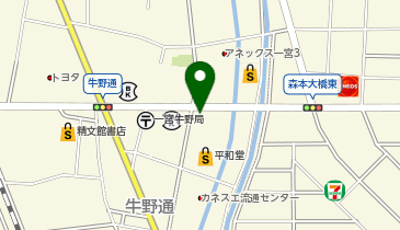 [EV]平和堂牛野店の地図画像