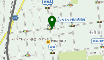 [EV]ホテルクラウンヒルズ勝田表町店の地図画像
