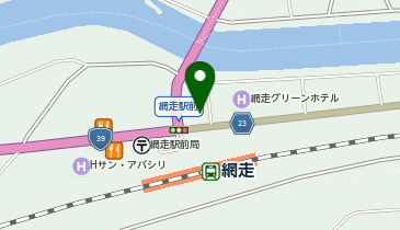 [EV]ホテルルートイン網走駅前の地図画像