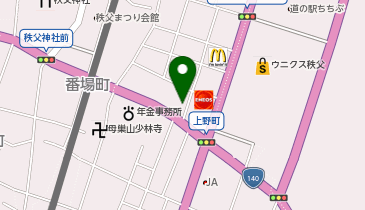 [EV]BOOKOFF秩父上野町店の地図画像