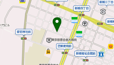 [EV]クレアスパーク コンシェリア新橋マスターズヴィラの地図画像