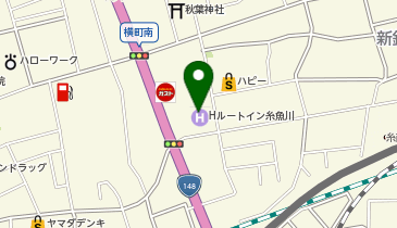 [EV]ホテルルートイン糸魚川の地図画像