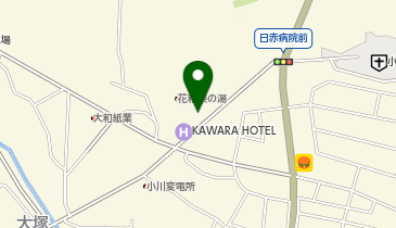 [EV]【休止中】おがわ温泉花和楽の湯の地図画像