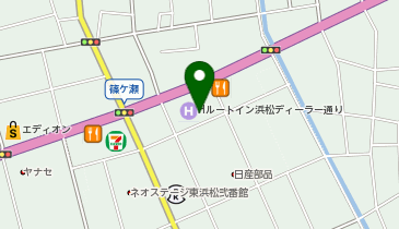 [EV]ホテルルートイン浜松ディーラー通りの地図画像