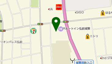 [EV]ホテルルートイン弘前城東の地図画像