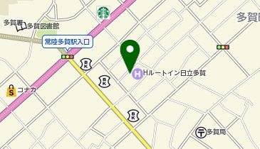 [EV]ホテルルートイン日立多賀の地図画像