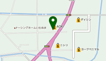 [EV]AOKI岩沼店の地図画像