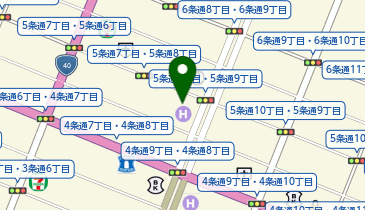 [EV]ホテルクレッセント旭川の地図画像