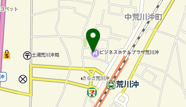 [EV]ホテルクラウンヒルズ荒川沖の地図画像