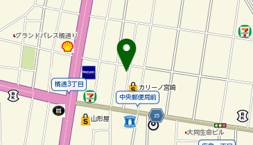 [EV]タイムズ宮崎山形屋の地図画像