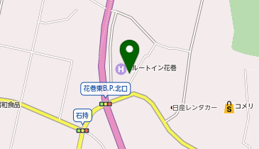 [EV]ホテルルートイン花巻の地図画像