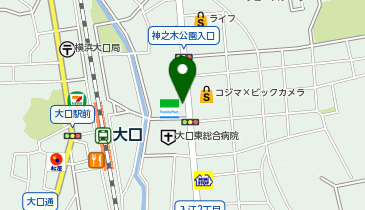 [EV]大口東総合病院の地図画像