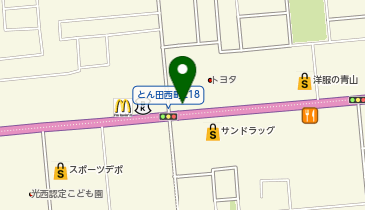 [EV]びっくりドンキー 北見店の地図画像