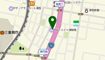 [EV]ホテルルートイン津駅南-国道23号-の地図画像