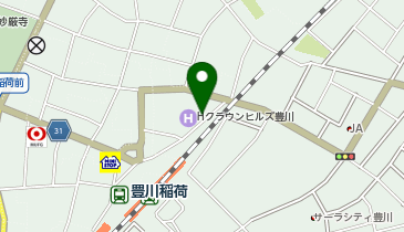 [EV]ホテルクラウンヒルズ豊川の地図画像