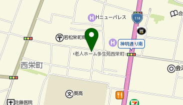 [EV]會津つるやホテルの地図画像