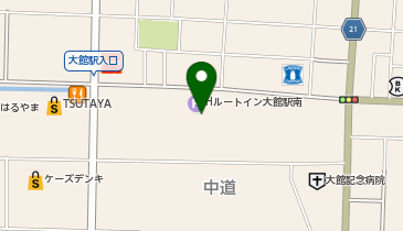 [EV]ホテルルートイン大館駅南の地図画像