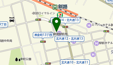 [EV]ホテルルートイン釧路駅前の地図画像