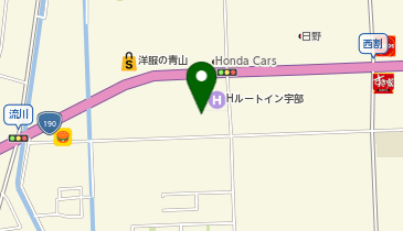 [EV]ホテルルートイン宇部の地図画像