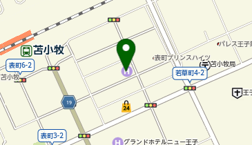 [EV]ホテル苫小牧グリーンヒルズの地図画像