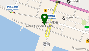 [EV]蒲郡市生命の海科学館の地図画像