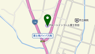 [EV]【撤去予定】ホテルルートインコート富士吉田の地図画像