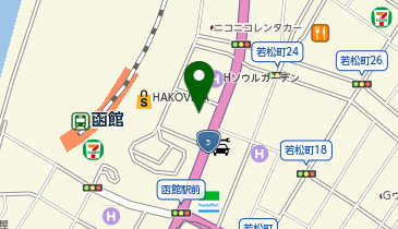 [EV]ルートイングランティア函館駅前の地図画像