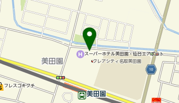 [EV]スーパーホテル美田園・仙台エアポートの地図画像