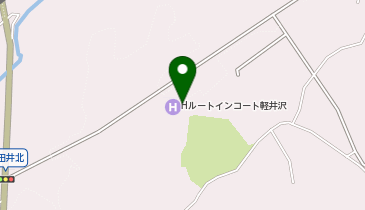 [EV]ホテルルートインコート軽井沢の地図画像