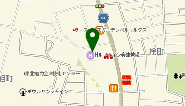 [EV]ホテルルートイン会津若松の地図画像