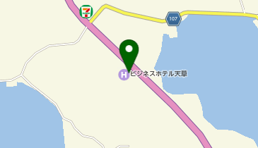 [EV]ビジネスホテル天草の地図画像