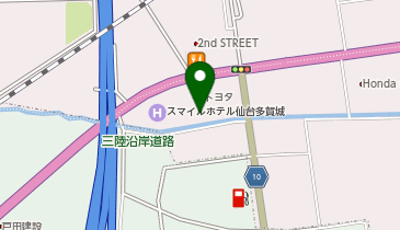 [EV]ホテルルートイン仙台港北インターの地図画像