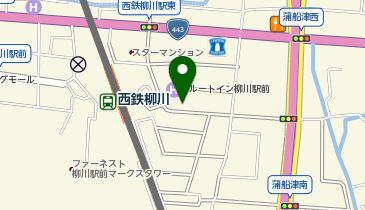 [EV]ホテルルートイン柳川駅前の地図画像