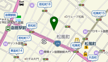 [EV]マルハン函館大門店の地図画像