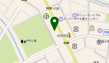 [EV]ホテルルートイン富士中央公園東の地図画像