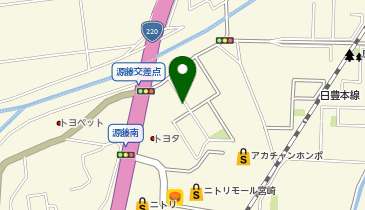 [EV]CORE21南宮崎店の地図画像
