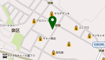 [EV]D&prime;STATION 仙台泉店の地図画像