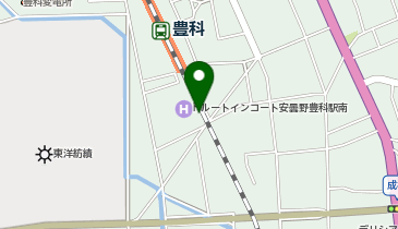 [EV]ホテルルートインコート安曇野豊科駅南の地図画像