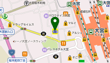 ミニストップ 大宮西口店の地図画像