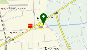ミニストップ 水戸水府店の地図画像