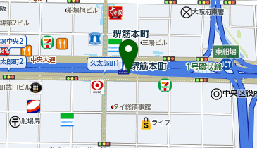 ミニストップ 大阪船場センタービル店の地図画像