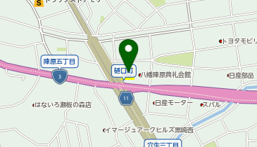 ミニストップ 八幡穴生店の地図画像