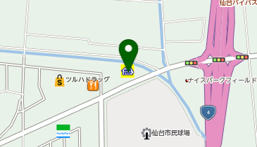 ミニストップ 仙台新田東店の地図画像