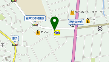 ミニストップ 那珂川道善店の地図画像