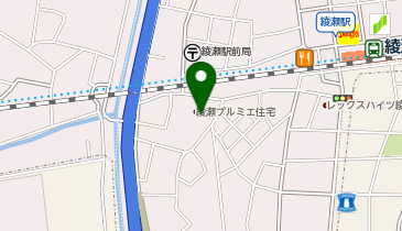 ミニストップ 足立綾瀬1丁目店の地図画像