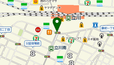 BIRD 多摩信用金庫_立川南駅前の地図画像